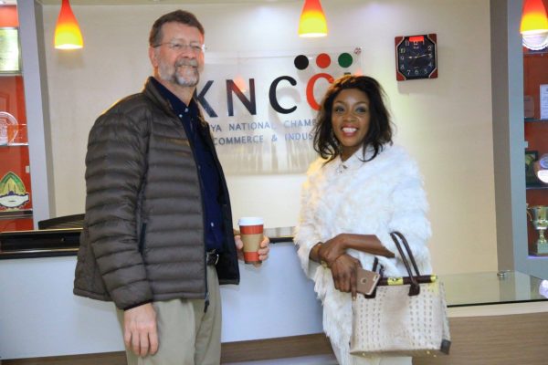 Joseph Pine & Nana Wanjau at the Kenya National Chamber of Commerce
